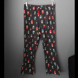 2/$13 Old Navy Gray Flannel Penguin in Sweaters Pajama Bottoms - Size Medium